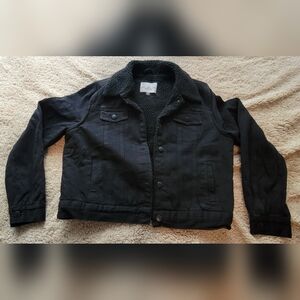 Women's Black Sherpa Lined Jacket